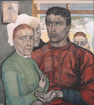 Faith and Reward by Jan (Johannes) Theodorus Toorop - Auction record, sale price, and art valuation. Compare with similar artists and explore comparable artworks.