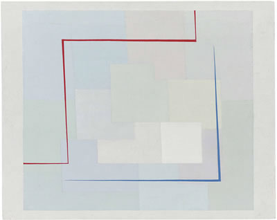 Opus 9 Red and Blue Stripes 1937