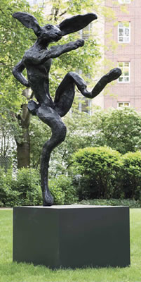 Nijinski Hare by Barry Flanagan - Auction record, sale price, and art valuation. Compare with similar artists and explore comparable artworks.
