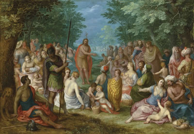 The Preaching of Saint John the Baptist by Hendrik van Balen I - Auction record, sale price, and art valuation. Compare with similar artists and explore comparable artworks.