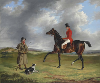 A sportsman thrown out, enquiring of a shepherd