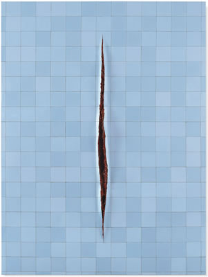 Parede com Incisão a la Fontana 3 (Wall with incision à la Fontana 3)