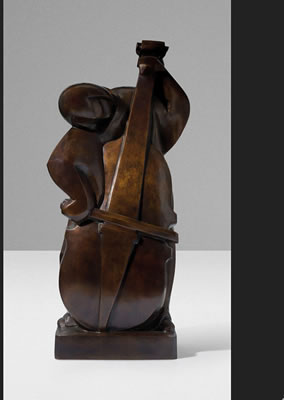 'CONTREBASSISTE', DESIGNED 1935-39, CAST CIRCA 1990