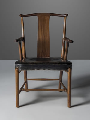 A RARE AND IMPORTANT 'CHINA' ARMCHAIR, CIRCA 1945