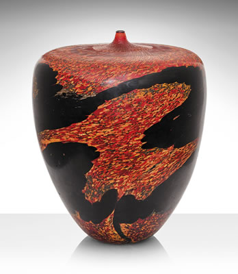 A unique 'Colata di Lava' vase, 2005