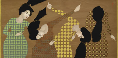 Sample artwork by Hayv Kahraman (Born 1981), known for painting - View similar artists and auction records