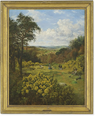 Sunny afternoon on the slopes of Malvern Hill