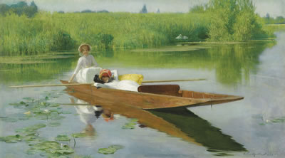 Punting on the Thames