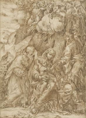 The Rest on the Flight into Egypt with Saint Anthony Abbot
