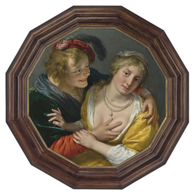 An amorous young couple