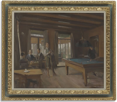 Playing billiards
