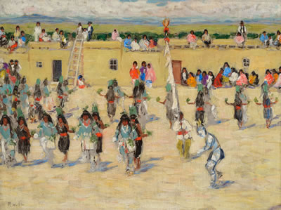 Hopi Corn Dance by Grace Ravlin - Auction record, sale price, and art valuation. Compare with similar artists and explore comparable artworks.
