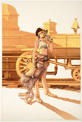 ANGELA DELCOURT 2006 Angela and the General by Olivier Vatine - Auction record, sale price, and art valuation. Compare with similar artists and explore comparable artworks.