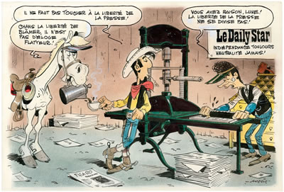 Sample artwork by Maurice De Bevere (1923 - 2001), known for comic artist-creator of lucky luke - View similar artists and auction records
