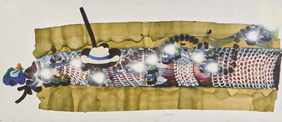 "Cigar" with white hat