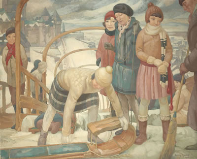 Glissoire à Québec
