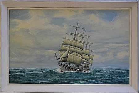 Trois mâts en pleine mer by Charles Viaud - Auction record, sale price, and art valuation. Compare with similar artists and explore comparable artworks.