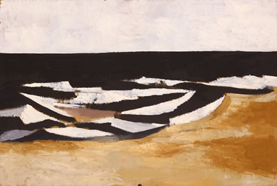 View along the coast