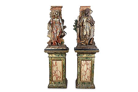 ORIENTALIST FIGURES ON DECORATIVE STANDS CAST BY EUGENE BLOT (2) by Anatole Jean Guillot - Auction record, sale price, and art valuation. Compare with similar artists and explore comparable artworks.
