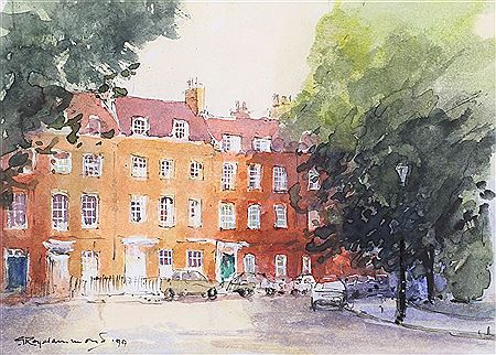 Smith Square sketch, London by Roy Hammond - Auction record, sale price, and art valuation. Compare with similar artists and explore comparable artworks.