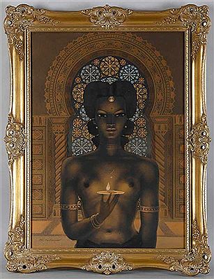 Sample artwork by Bernhard Cullmann (1903 - 1970/77), known for religious figure and landmark painting, oriental motif - View similar artists and auction records