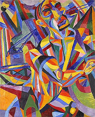 "Harlequin", in big city backdrop with circus tent (probably in Paris), 1950 by Jean Schuler - Auction record, sale price, and art valuation. Compare with similar artists and explore comparable artworks.