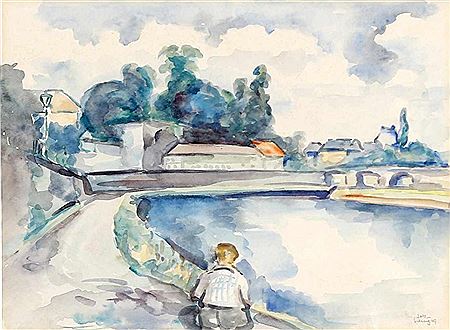 "Saar Bridge and Castle", 1949 by Jacob Schug - Auction record, sale price, and art valuation. Compare with similar artists and explore comparable artworks.
