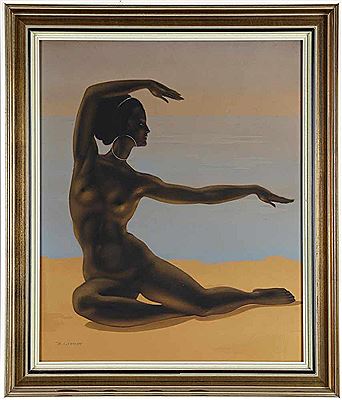 "Suleika", weibl. Akt in tanzender Pose am Meeresstrand by Bernhard Cullmann - Auction record, sale price, and art valuation. Compare with similar artists and explore comparable artworks.