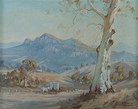 Sample artwork by Ambrose Sylvester Griffin (1912 - 1980), known for landscape painting - View similar artists and auction records