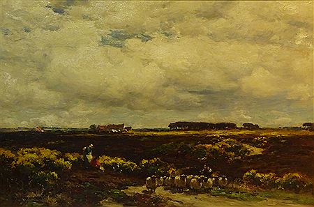 Sheep and Figures on the Moors above Whitby by Owen Bowen - Auction record, sale price, and art valuation. Compare with similar artists and explore comparable artworks.