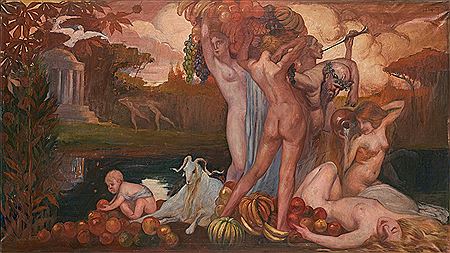 Bacchanal in a park