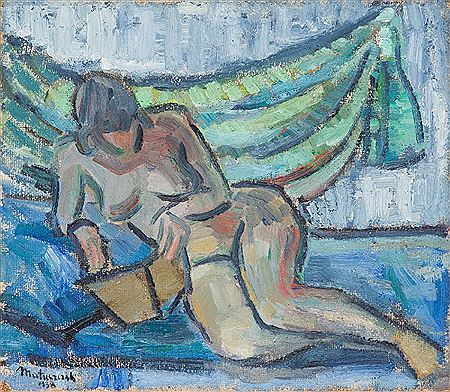 Nude of reading woman, 1938