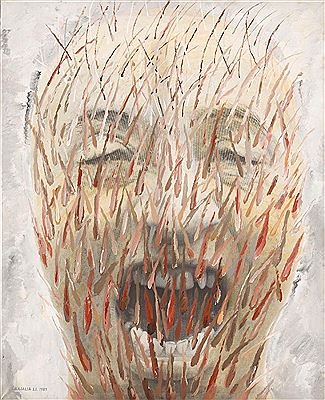 "Television Head IV", 1989 by Natalia Lach-Lachowicz - Auction record, sale price, and art valuation. Compare with similar artists and explore comparable artworks.