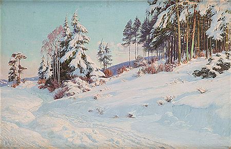 Winter Landscape by Paul Weimann - Auction record, sale price, and art valuation. Compare with similar artists and explore comparable artworks.