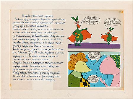 "Trzynaste piórko Eufemii", plansza komiksowa nr 36, 1977 r. by Grazyna Dluzniewska - Auction record, sale price, and art valuation. Compare with similar artists and explore comparable artworks.