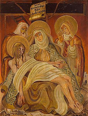Pietà by Irena Nowakowska - Acedanska - Auction record, sale price, and art valuation. Compare with similar artists and explore comparable artworks.