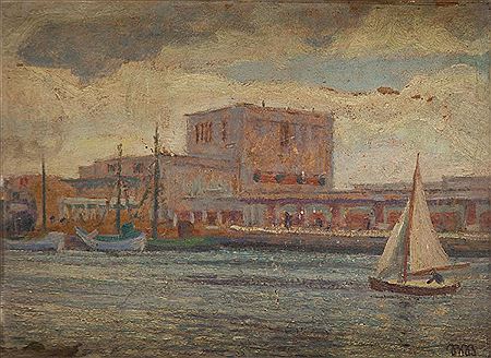 Fish pavilion' by Bronislaw Bartel - Auction record, sale price, and art valuation. Compare with similar artists and explore comparable artworks.