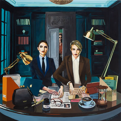 Chairwomen by Izabela Galazka - Auction record, sale price, and art valuation. Compare with similar artists and explore comparable artworks.