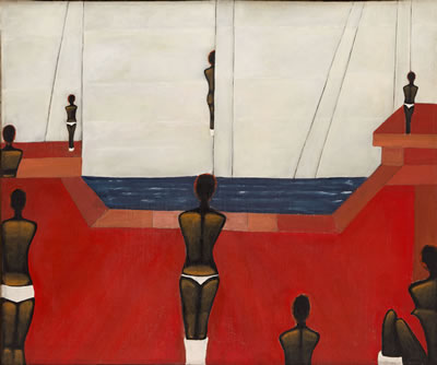 Woman on the ship, 1980