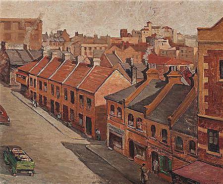 RESERVOIR STREET, 1941 by George Feather Lawrence - Auction record, sale price, and art valuation. Compare with similar artists and explore comparable artworks.