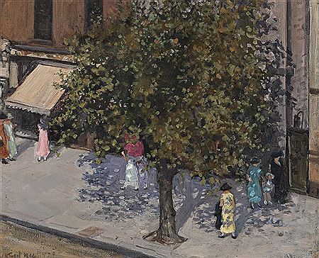 COLLINS STREET, MELBOURNE, 1936 by Jessie Constance Alicia Traill - Auction record, sale price, and art valuation. Compare with similar artists and explore comparable artworks.
