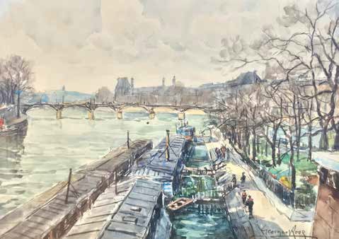 Les quais et les péniches à Paris