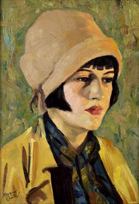 Girl in Yellow Raincoat by Maurine Cantey - Auction record, sale price, and art valuation. Compare with similar artists and explore comparable artworks.