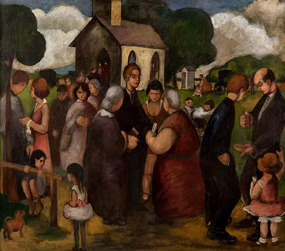 Sample artwork by Carl Compton (1905 - 1981), known for genre, landscape and figure painting, teaching - View similar artists and auction records
