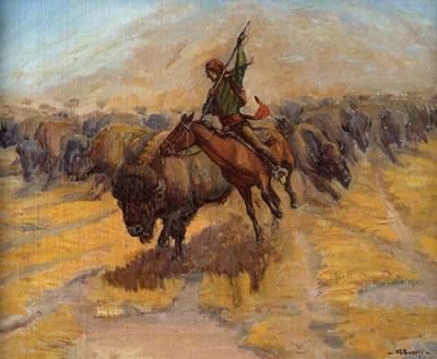 The Cibolero, Mexican Buffalo Hunter