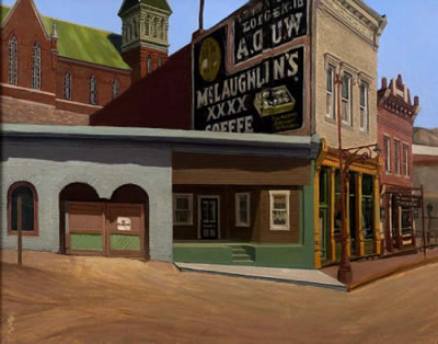 Glory Hole Tavern, Central City, 1955 by Don Edelman - Auction record, sale price, and art valuation. Compare with similar artists and explore comparable artworks.