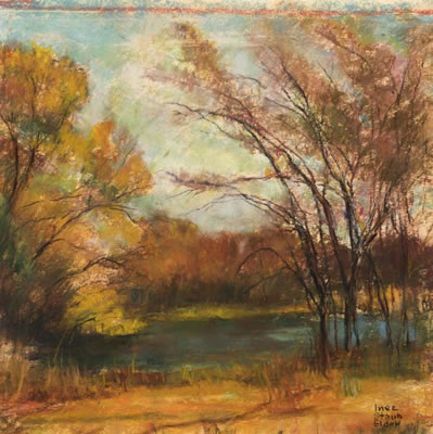 Autumn Landscape by Inez Elder - Auction record, sale price, and art valuation. Compare with similar artists and explore comparable artworks.