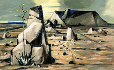 "West Texas with Yucca, 1986" by Otis Dozier - Auction record, sale price, and art valuation. Compare with similar artists and explore comparable artworks.