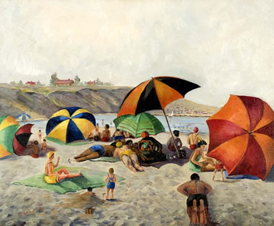 Sample artwork by Hedwyn Sanders (1885 - 1971), known for landscape painting - View similar artists and auction records