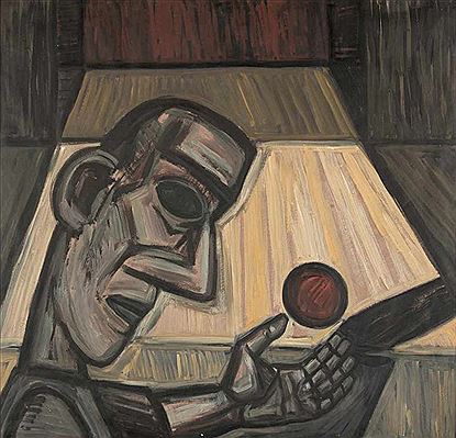 Mann mit Kugel by Nuria Quevedo Teixids - Auction record, sale price, and art valuation. Compare with similar artists and explore comparable artworks.